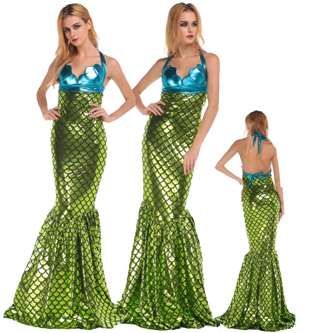 Adult Coral Reef Mermaid Fancy Dress Costume