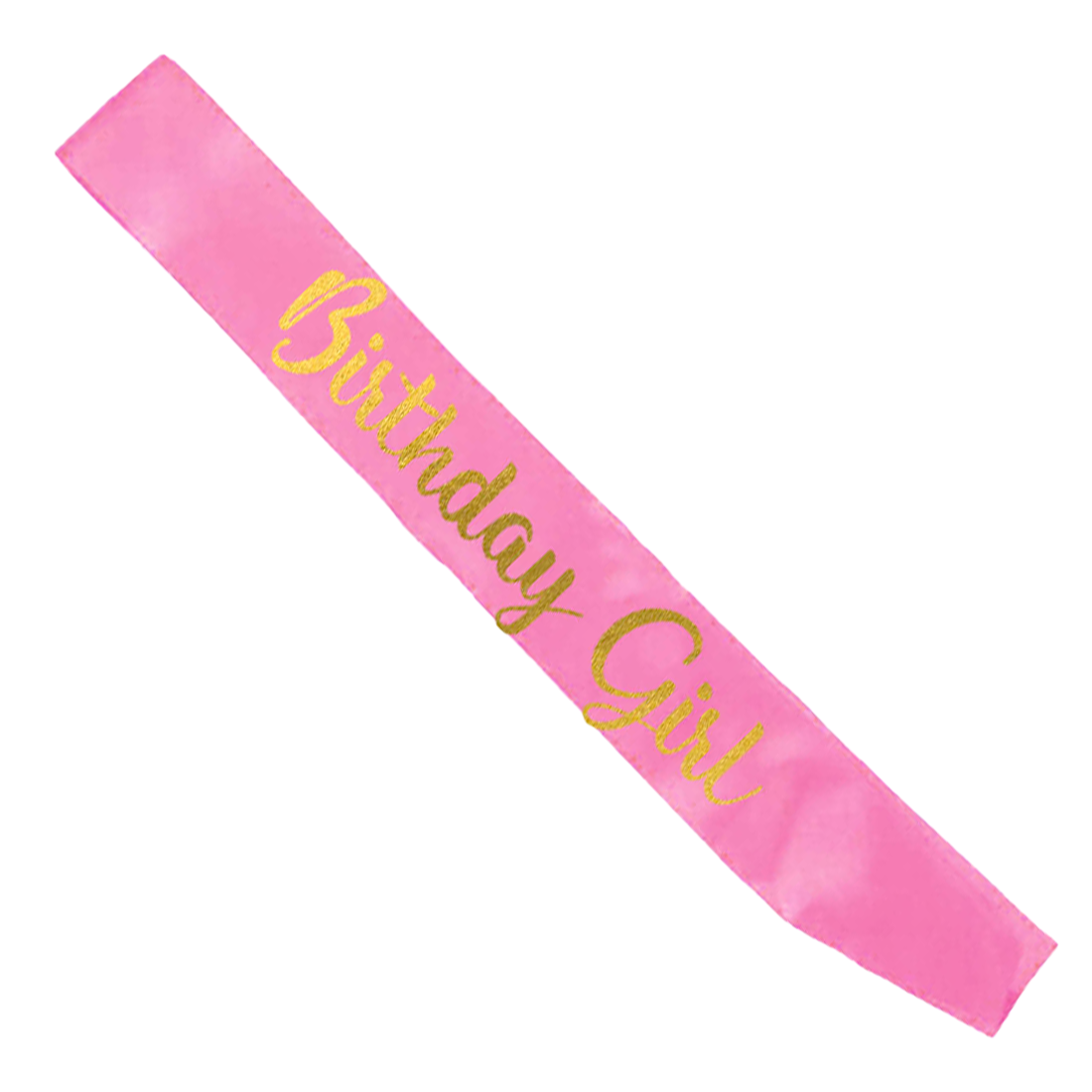 Birthday Girl Pink Satin Sash