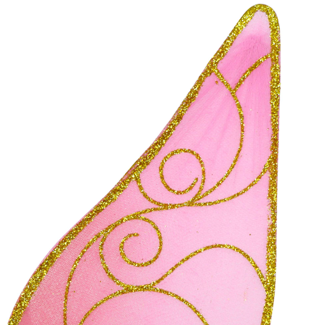 Butterfly Ballet Pink & Gold Sparkle Wire Wings