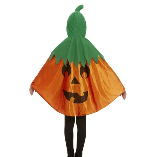 Child Pumpkin Hooded Cape