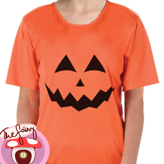 Children's Orange Halloween Pumpkin T-Shirt