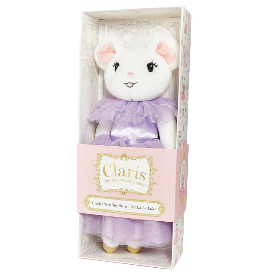 Claris in Paris Mouse Oh La La Lilac Plush Doll