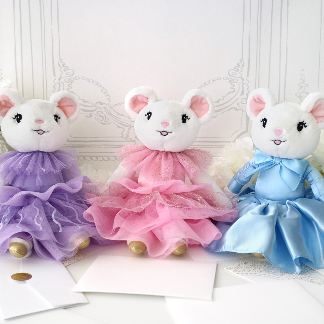 Claris in Paris Mouse Oh La La Lilac Plush Doll