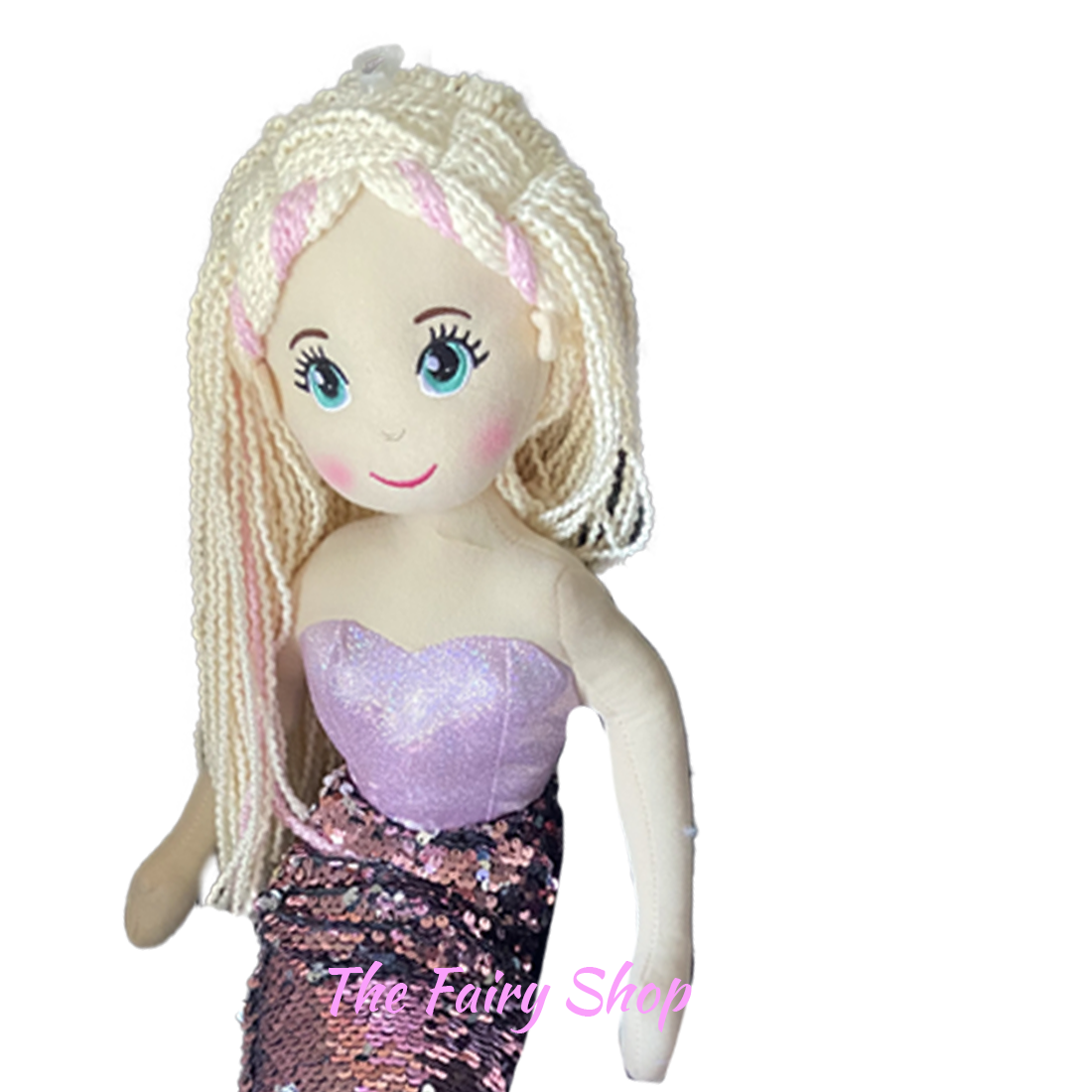 Cotton Candy 70cm Mermaid Jenny The Pink Flip Sequined Doll