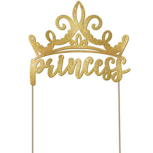 Disney Princess Once Upon A Time Glittered Cake Pick