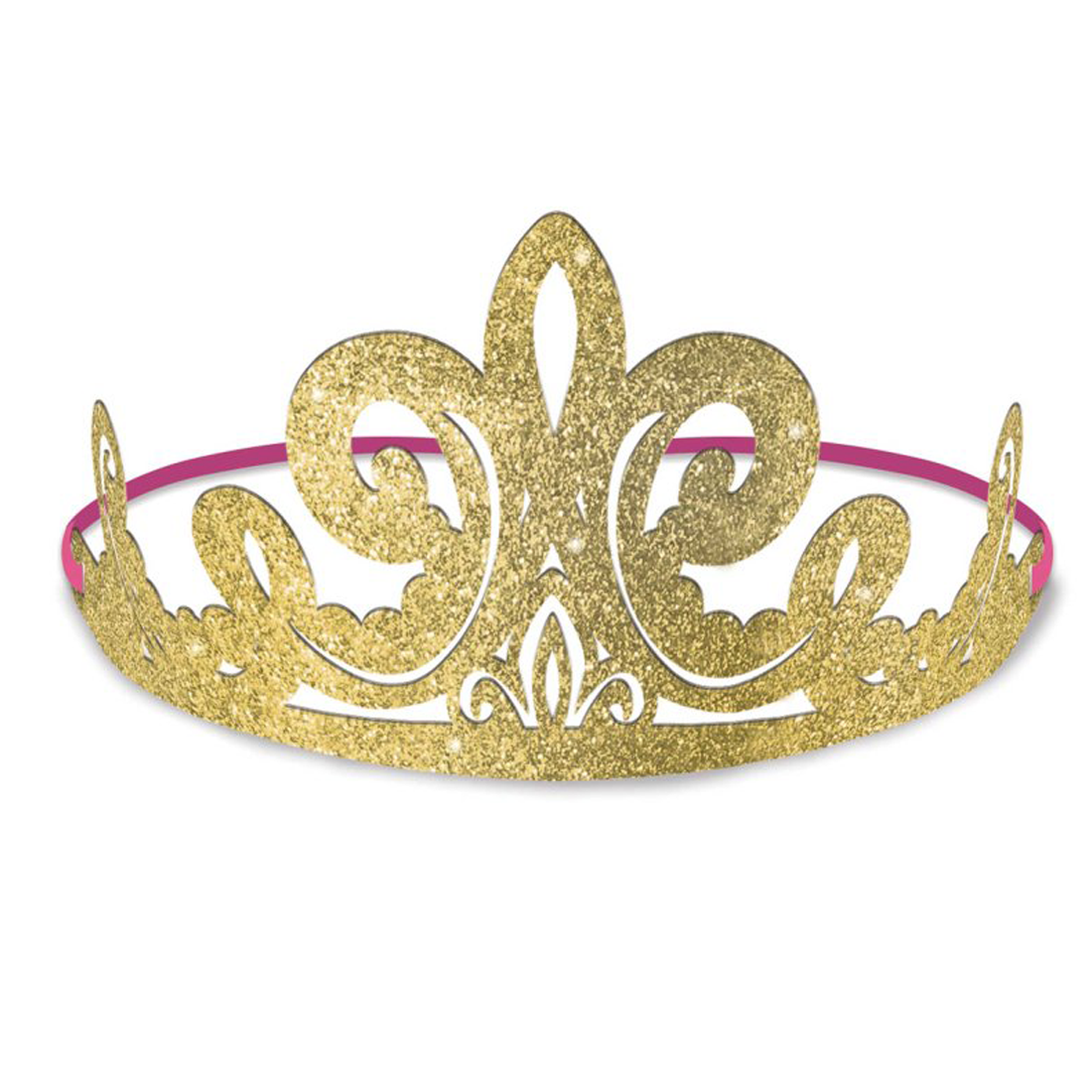 Disney Princess Once Upon A Time Glitter Paper Tiaras Pk 8