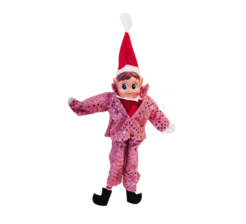 Elves Behaving Badly Pink Sequin Celebrity Outfit