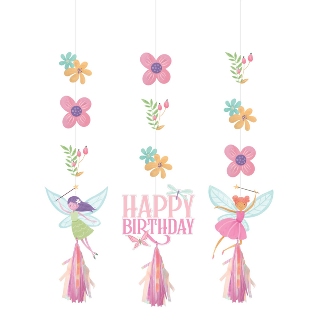 Fairy Forest Hanging Cutouts and Tassels