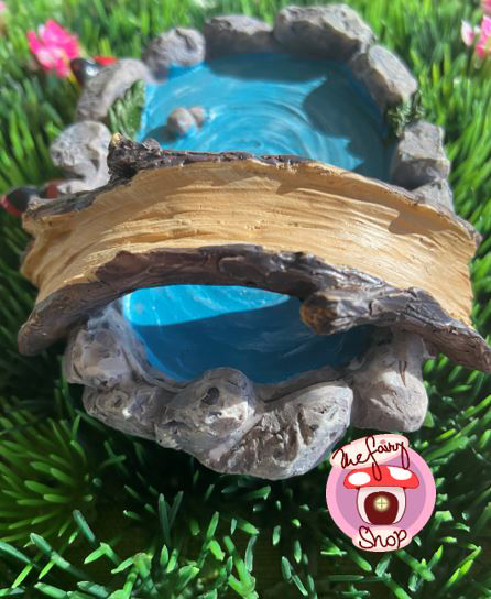 Fairy Garden Pond with Bridge
