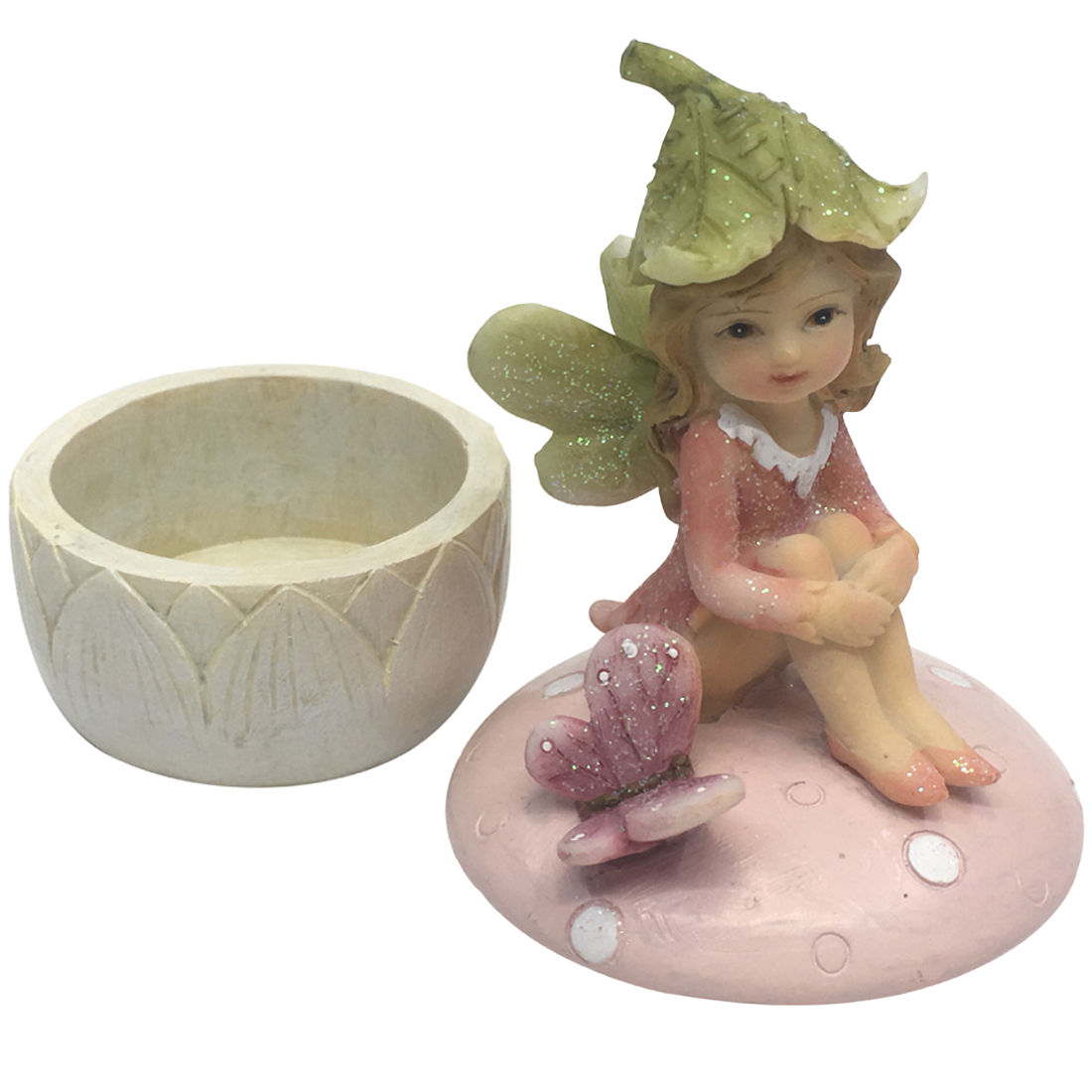 Fairy Trinket Box with Butterfly