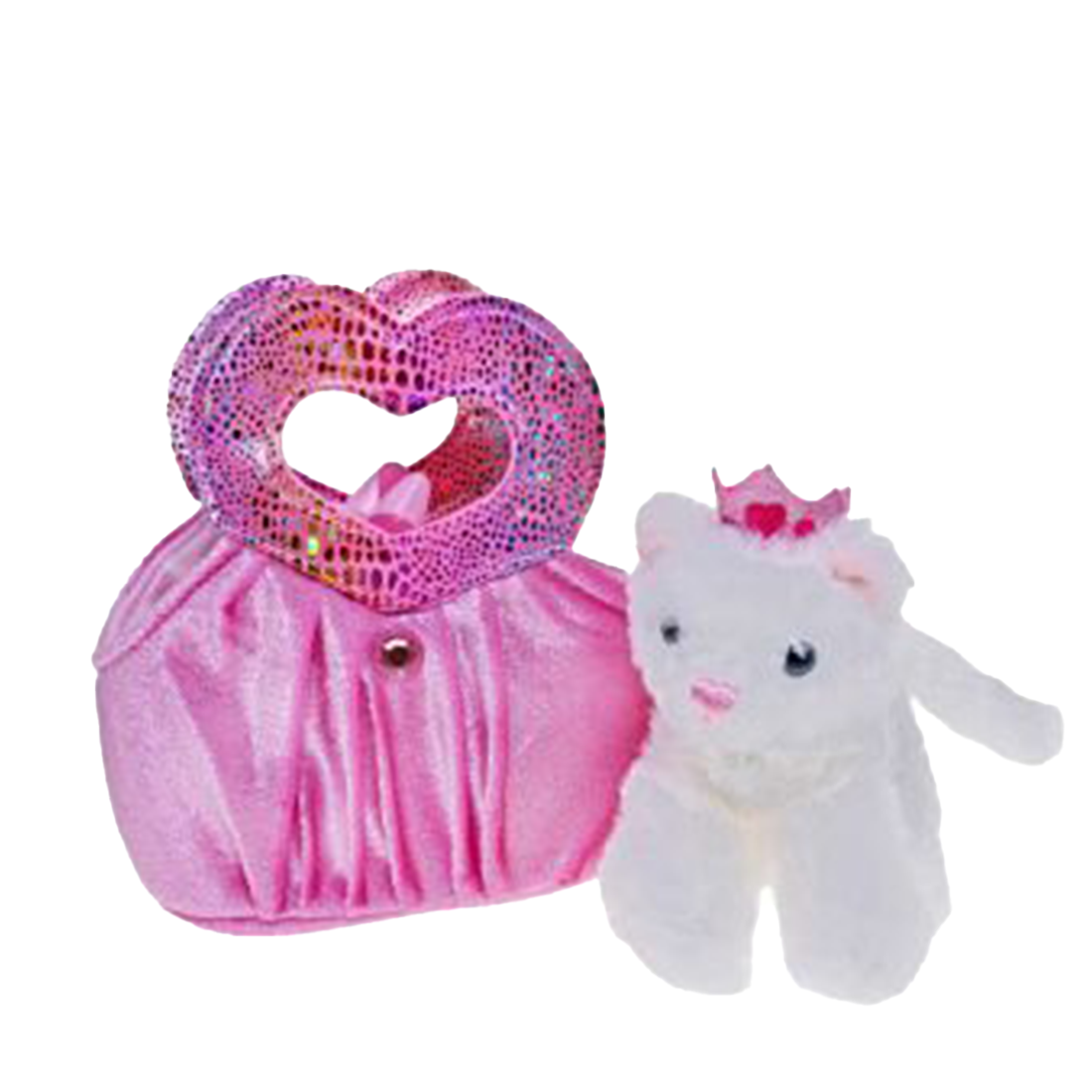Fancy Pals Princess Cat in Pink Heart Bag