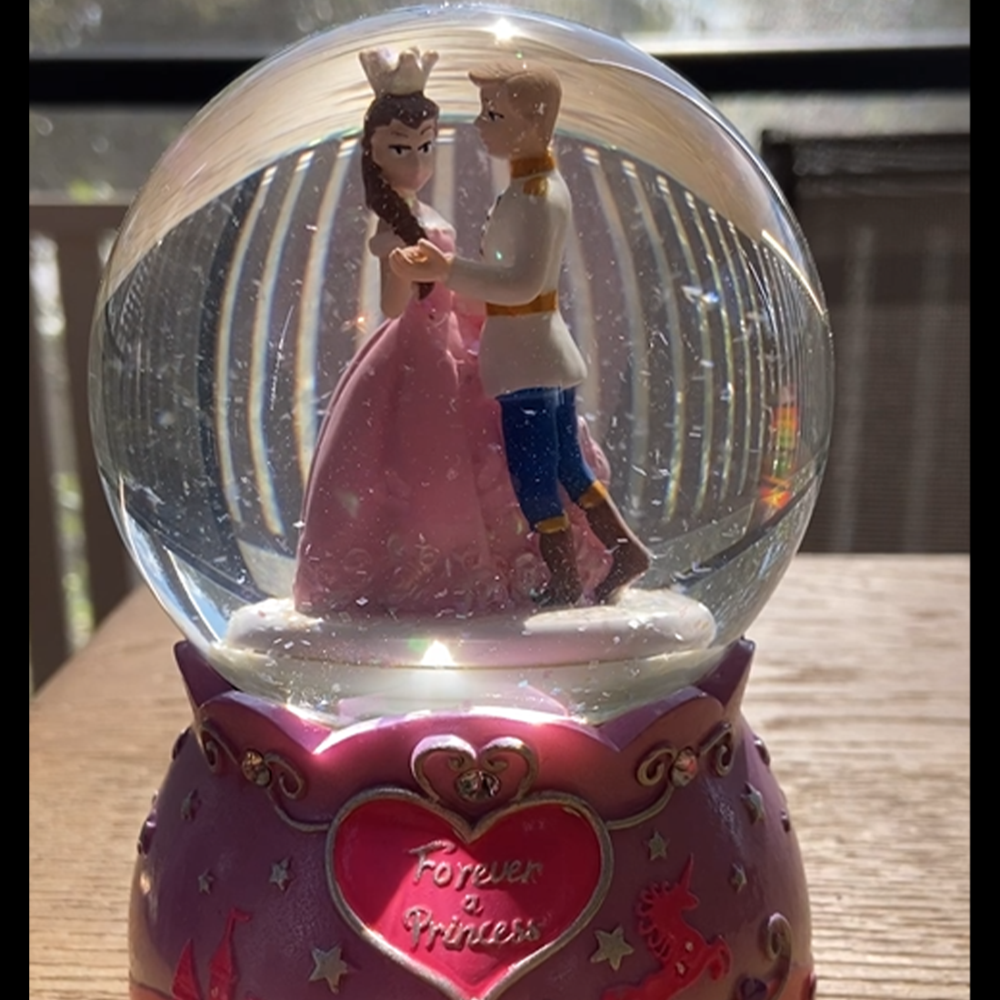 Princess Large Rotating Snow Globe