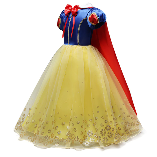 Girls Snow White Inspired Costume Fairy Tale Princess Dress