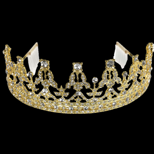 Gold Royal Queen Crown Tiara
