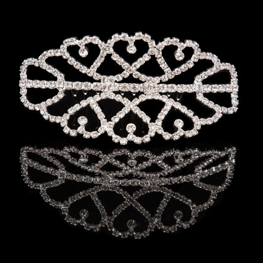 Mad Ally Medium Double Tiara Silver