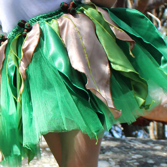 May Gibbs Green Gum Blossom Skirt