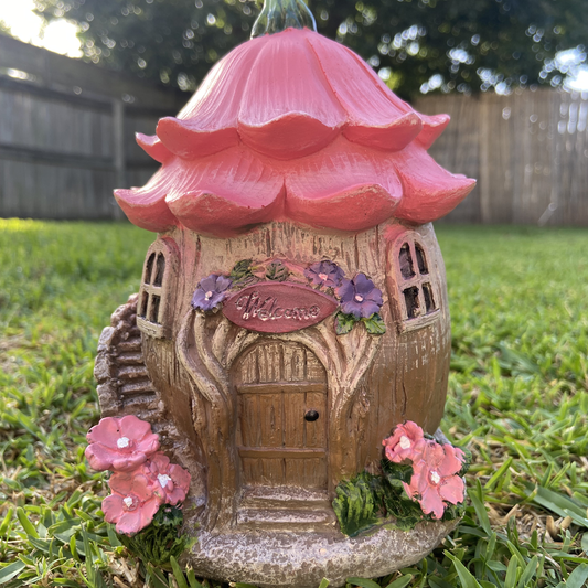 Pink Fairy Welcome Flower House