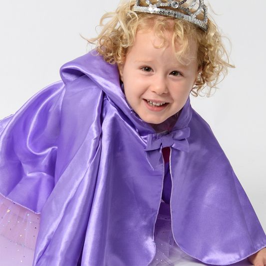 Purple Princess Cape with Bow