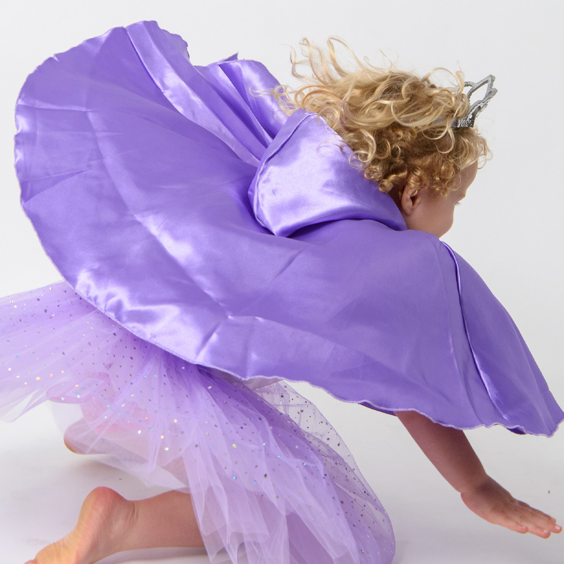 Purple Princess Cape with Bow