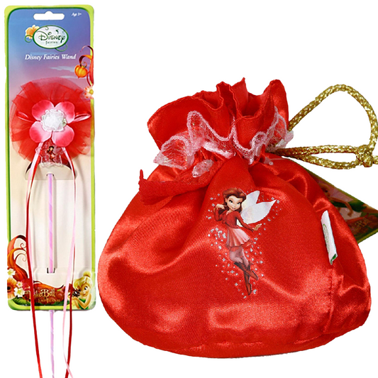Rosetta Disney Fairies Red Fairy Wand and Tote Bag Set
