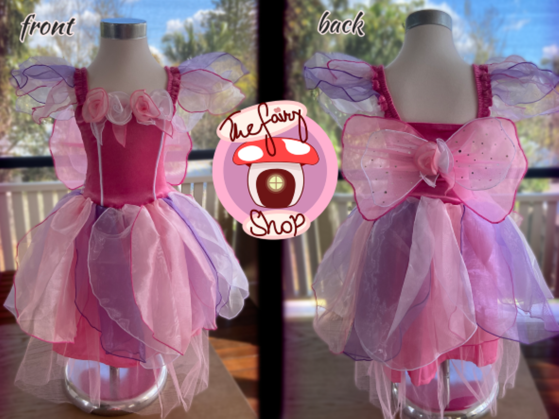 Girls Sky Pink Fairy Dress