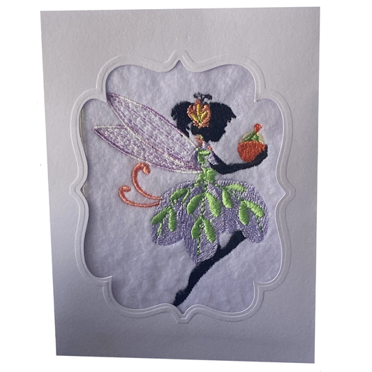 Sparkly Handmade Fairy Card and Envelope