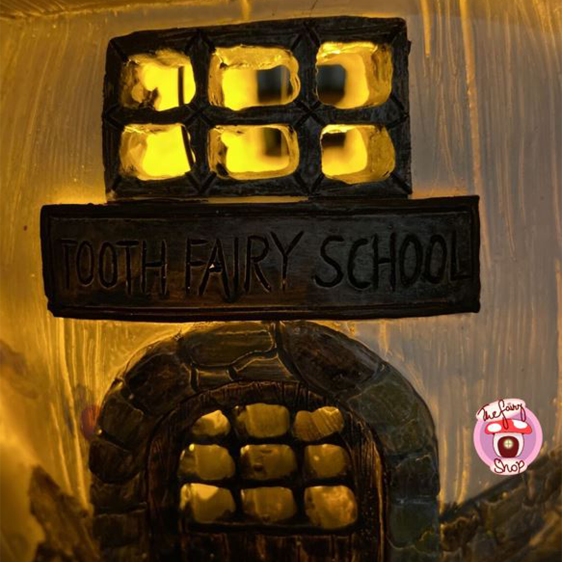 Tooth Fairy School Solar Fairy Garden House