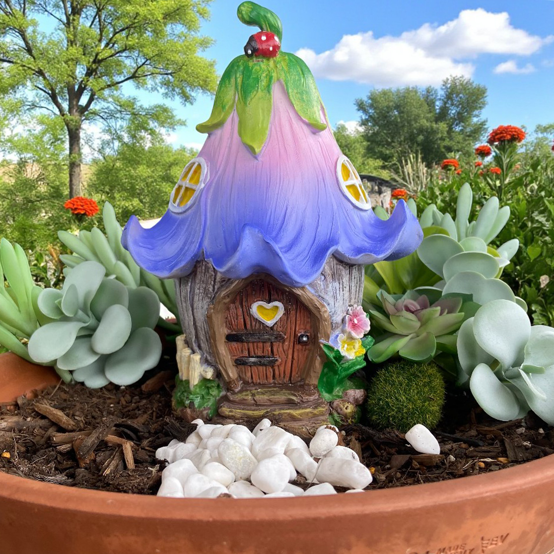 21cm Fairy Garden Bluebell House