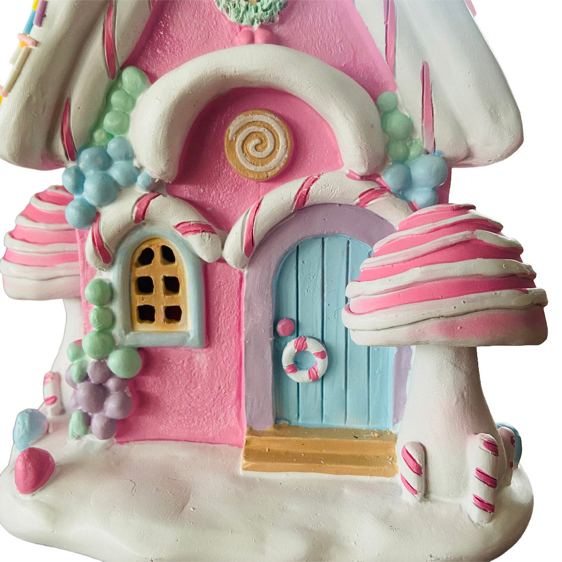 30x17cm Candy Cane Cottage with Light in Gift Box
