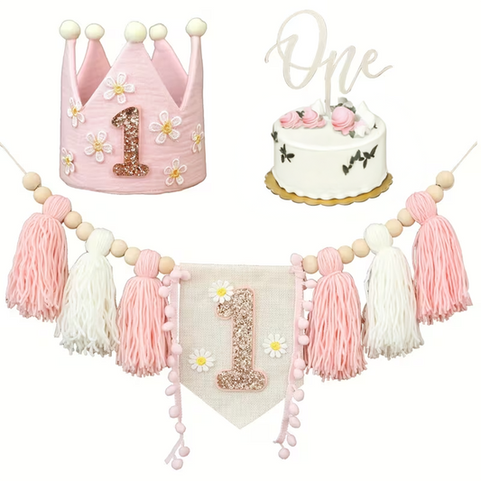 3pcs First Birthday Boho Set