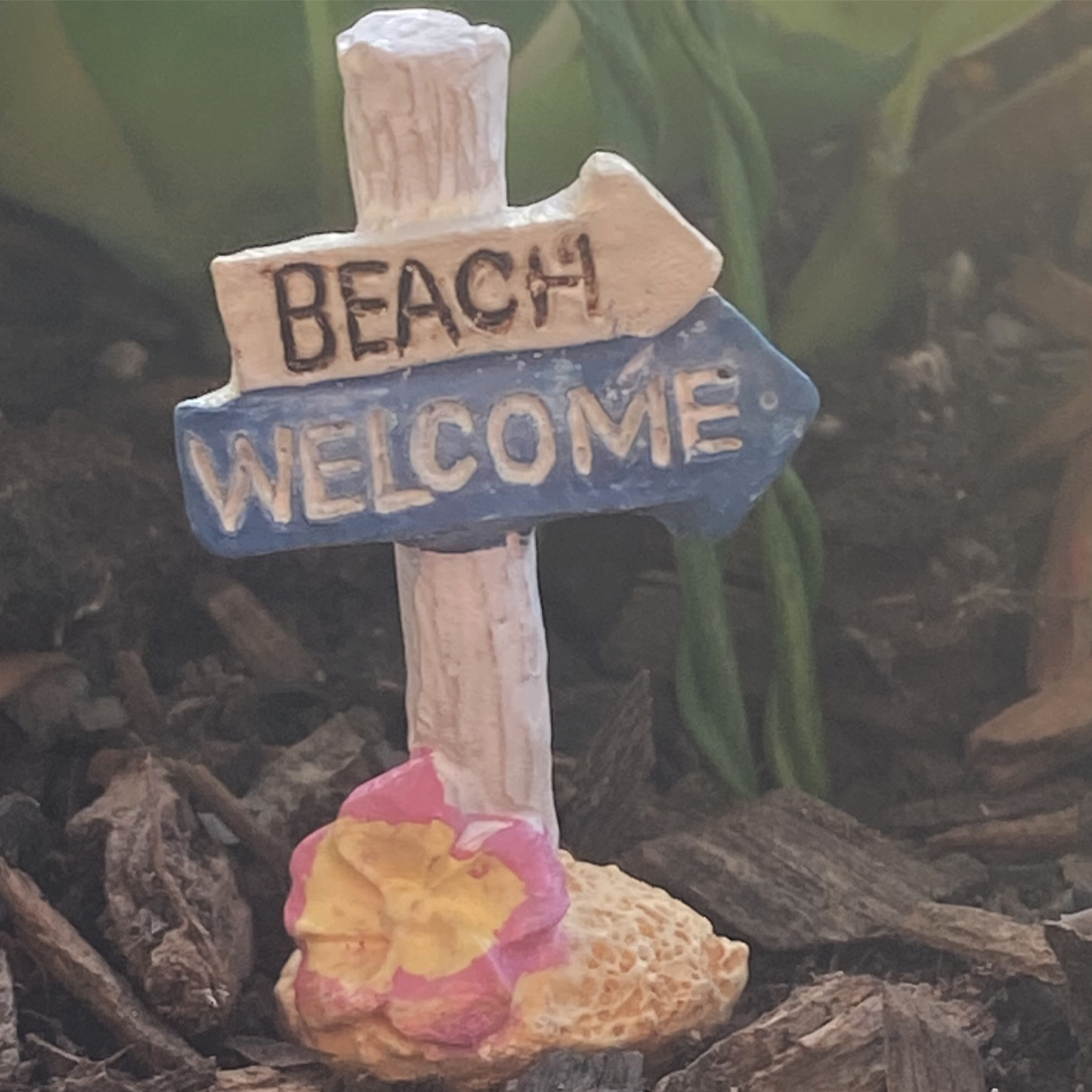 4 Piece Fairy Garden Summer Beach Set