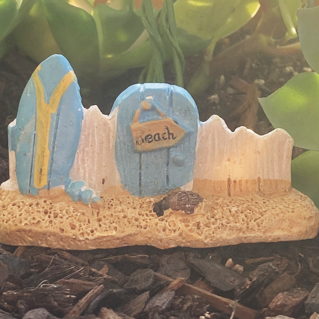 4 Piece Fairy Garden Summer Beach Set