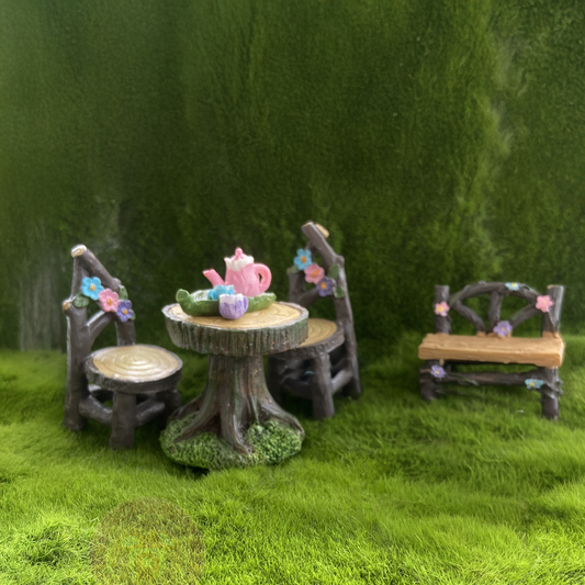 5 Piece Fairy Garden Accessory Set