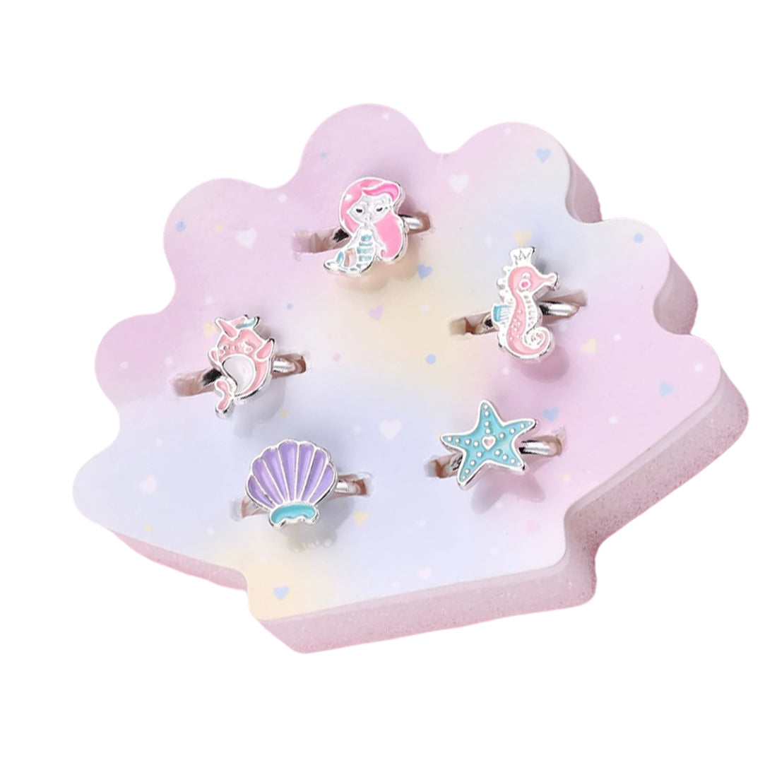 5 Piece Mermaid Ring Set