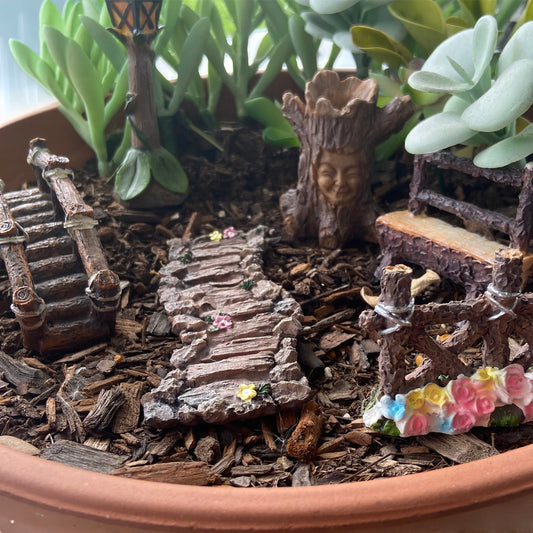 6 Piece Fairy Garden Ornament Set