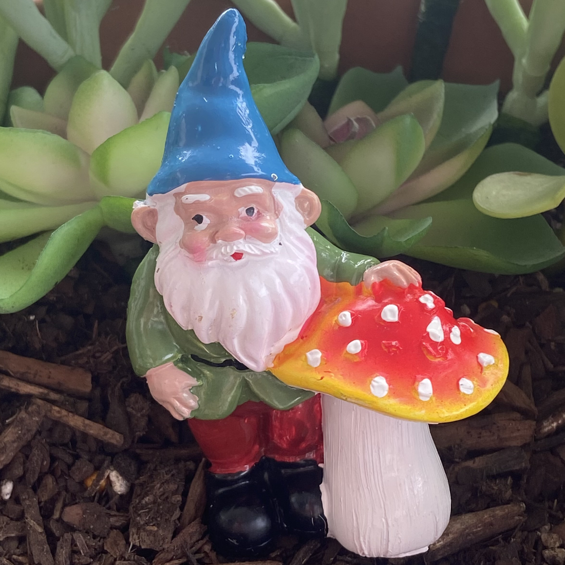 7cm Garden Gnomes With Mushroom