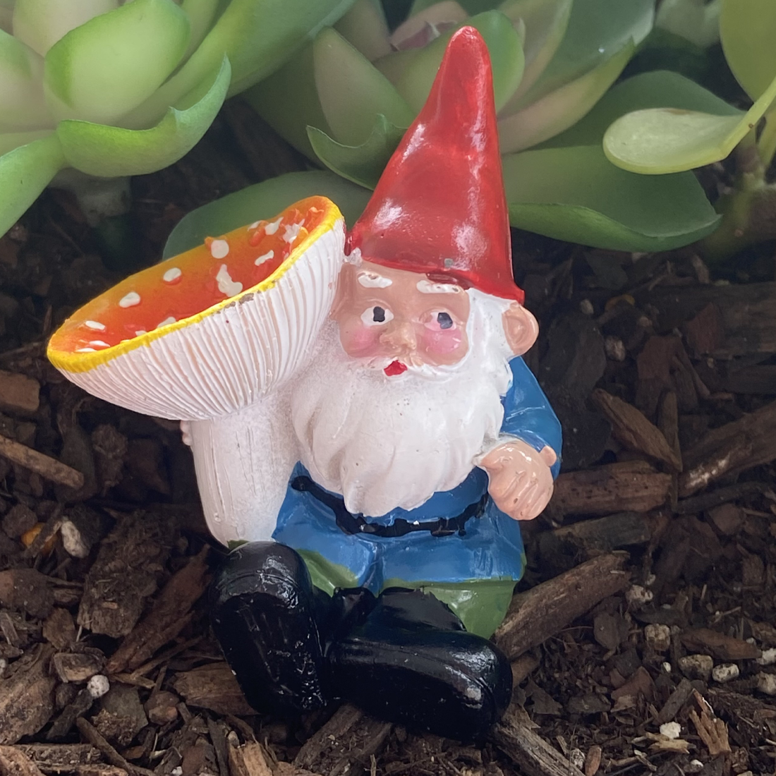 7cm Garden Gnomes With Mushroom