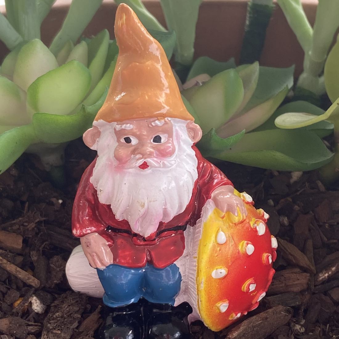 7cm Garden Gnomes With Mushroom