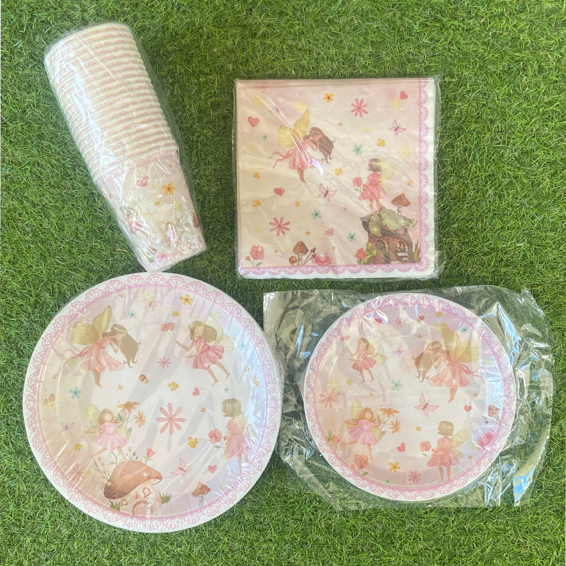 80PC Pink Fairy Party Set