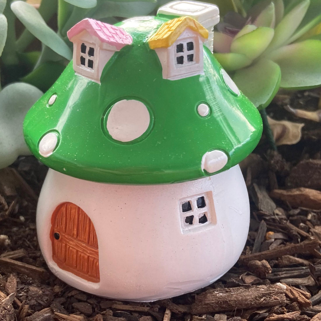 8cm Fairy Houses With Chimney