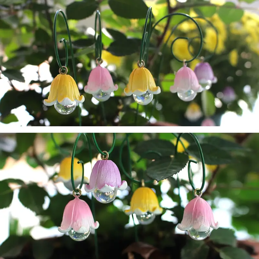9 Piece Fairy Garden Lily of The Valley Lantern