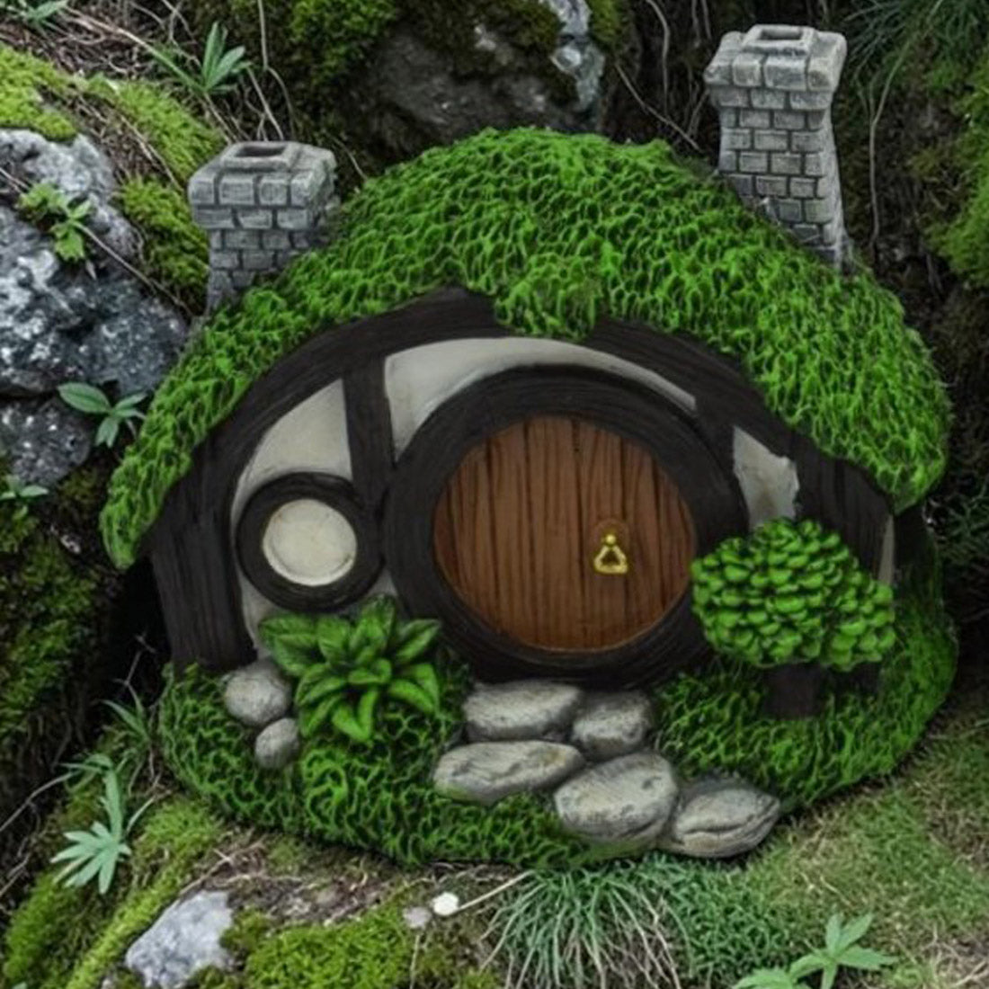 9cm Fairy Garden Grassy Hobbit House