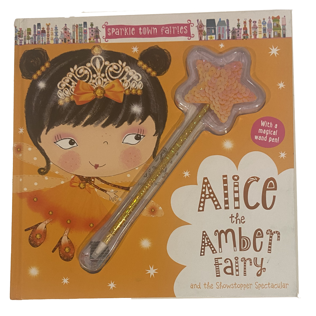 Alice the Amber Fairy Hardback Book with a Magical Pen Wand
