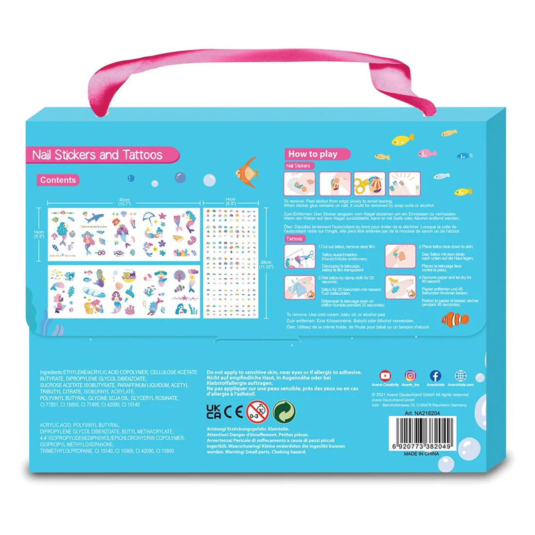 Avenir - Nail Stickers and Tattoos Mermaids