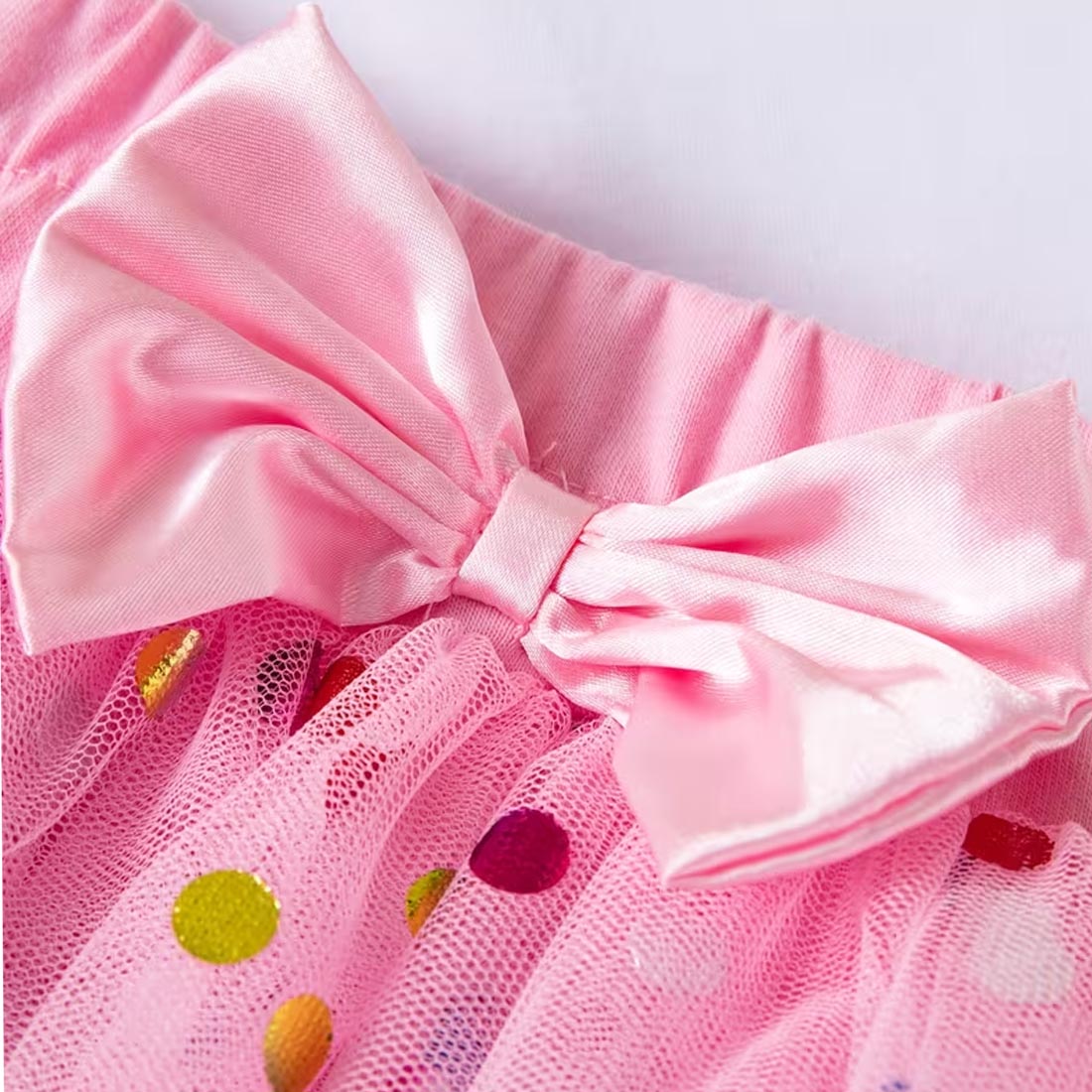 Baby Girl 1st Birthday Outfit Set 3pcs Ruffle Sleeve
