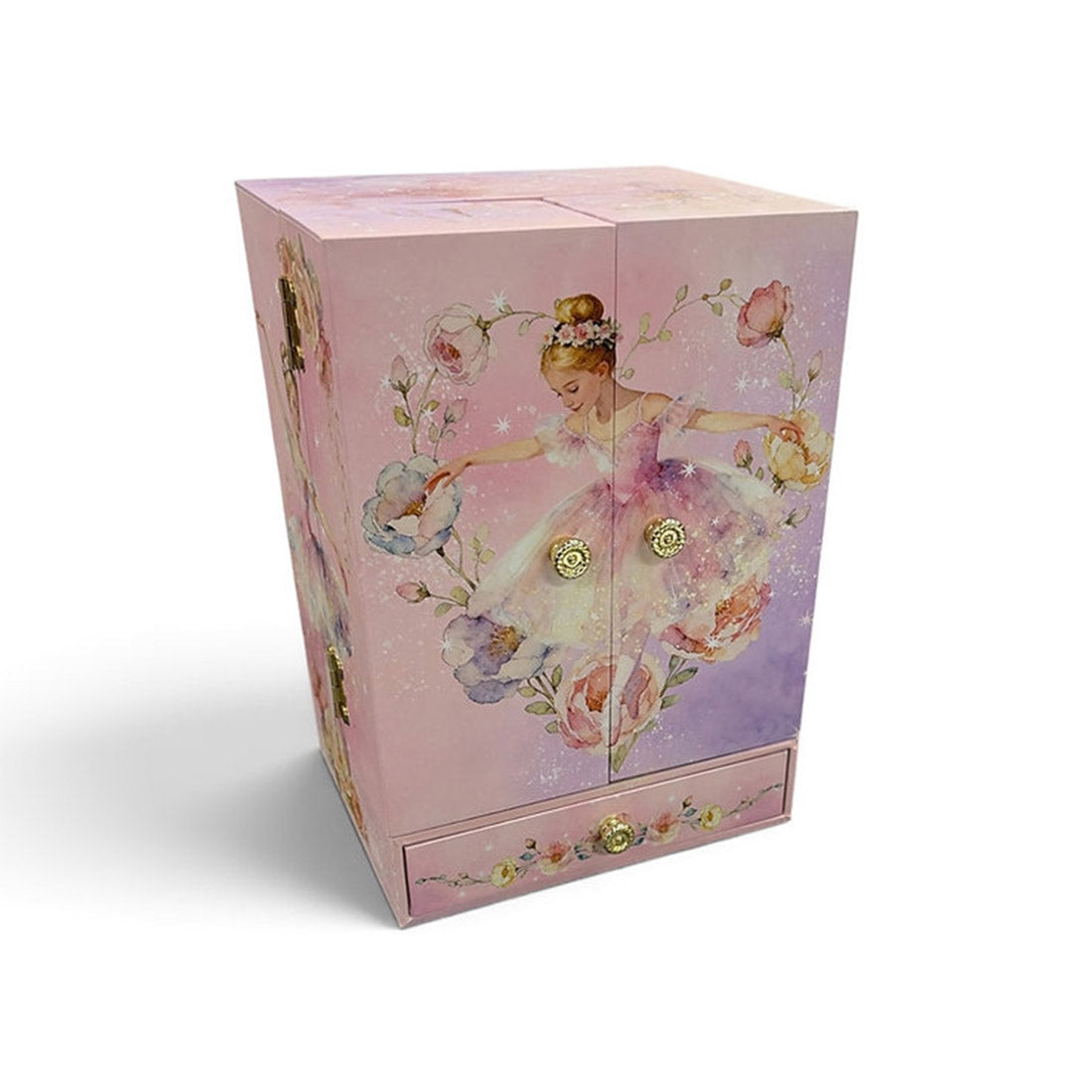 Ballet Girl Wardrobe Style Jewellery Music Box