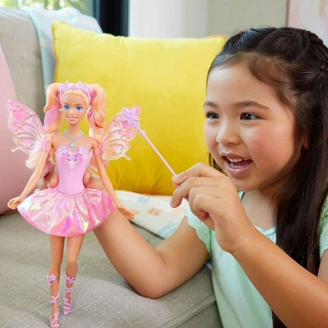 Barbie Fantasy Fairy Doll with Colour Change Wings