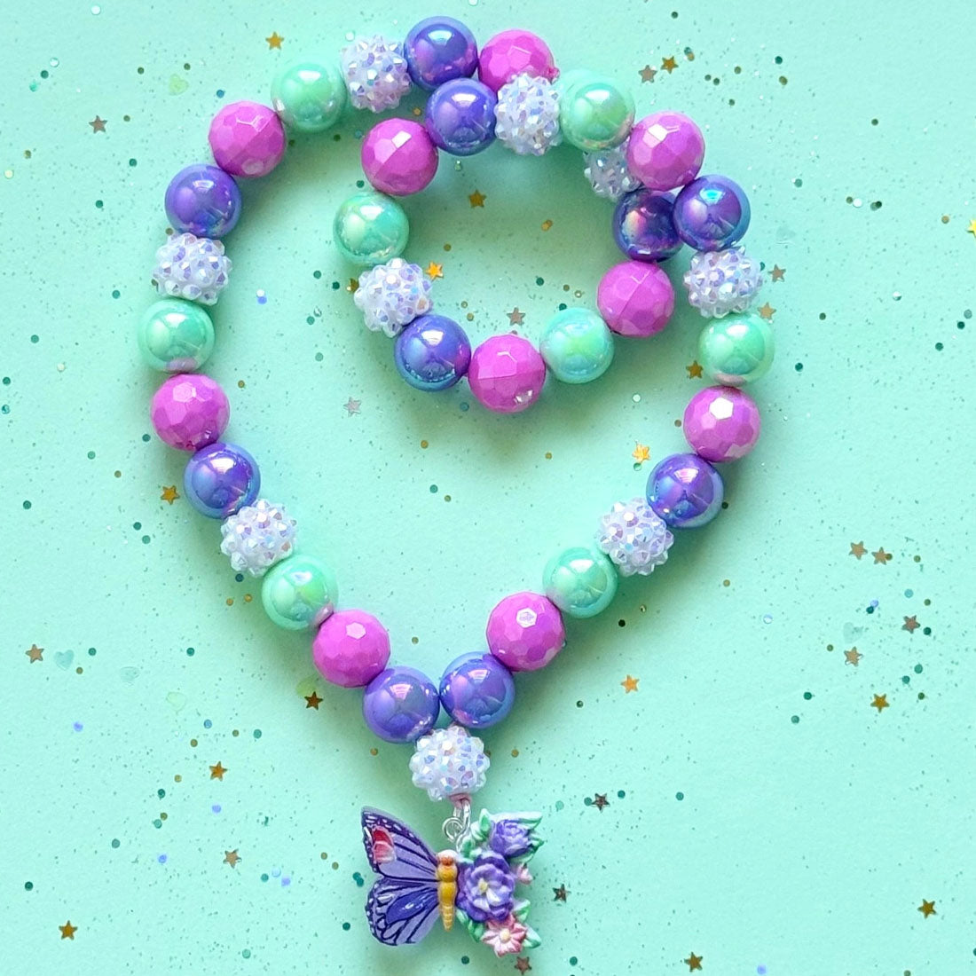 Beaded Butterfly Necklace