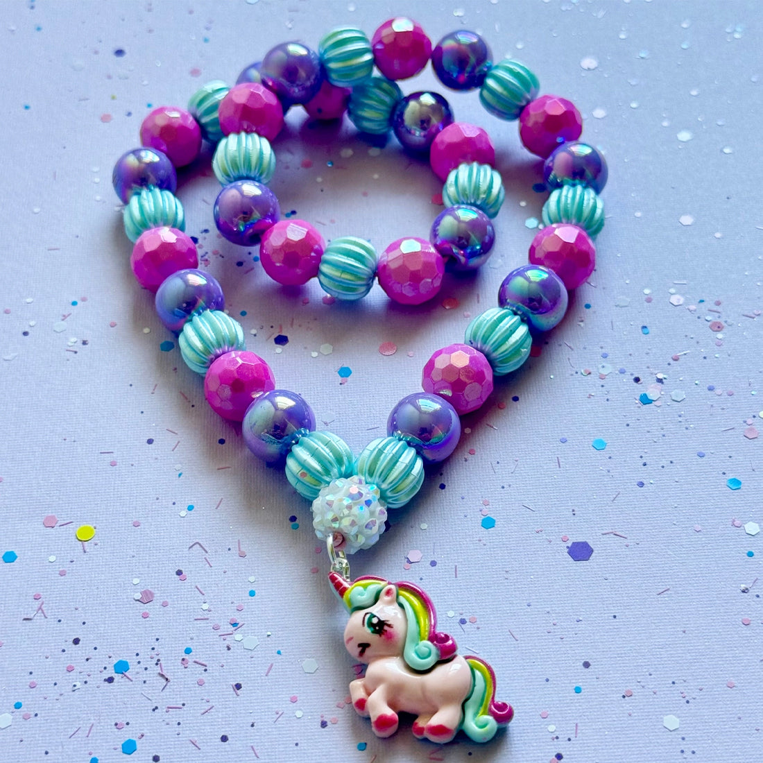 Beaded Unicorn Necklace