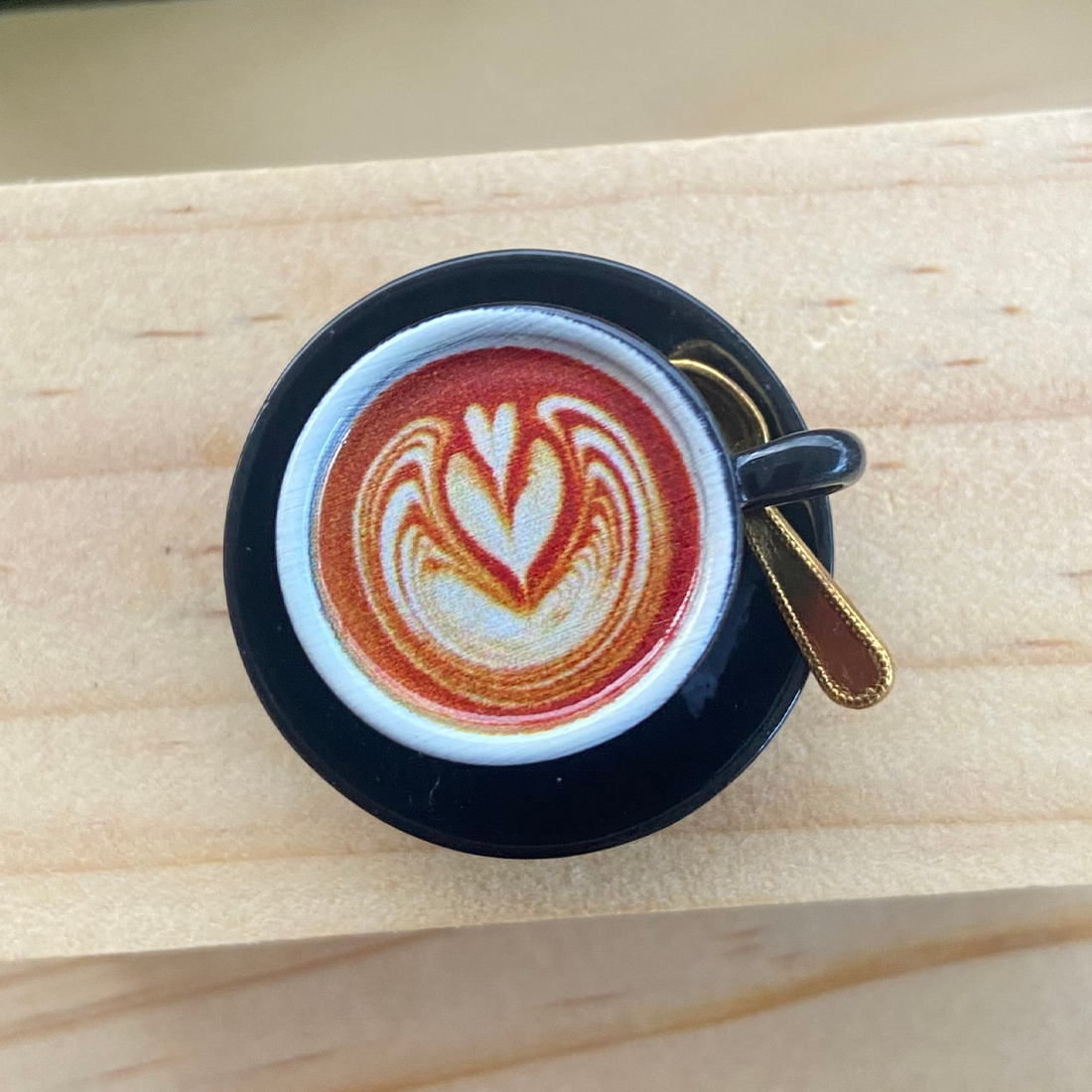 Black 3 Piece Miniature Coffee Cup Set